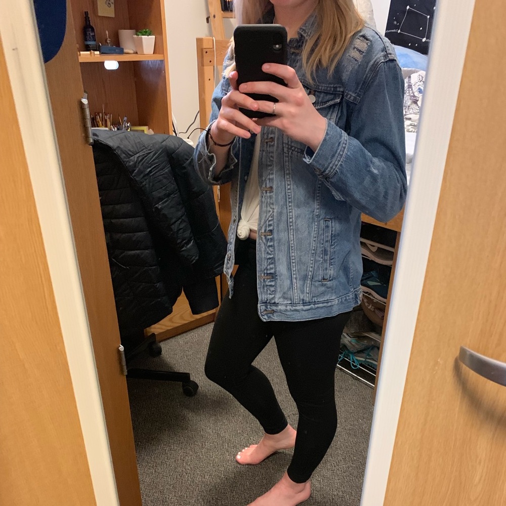 MADEWELL oversized denim jacket!!